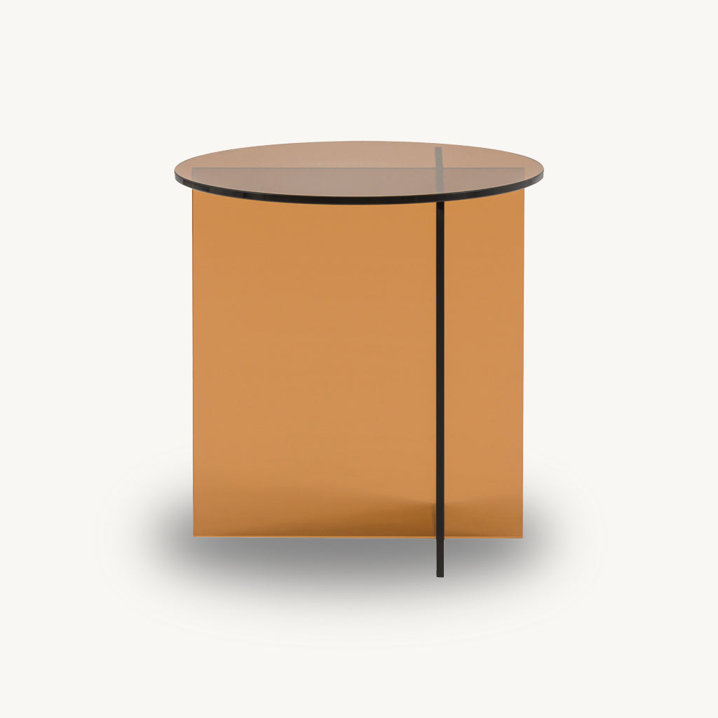 Parioli Round Glass Side Table