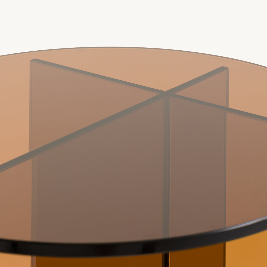 Parioli Round Glass Side Table