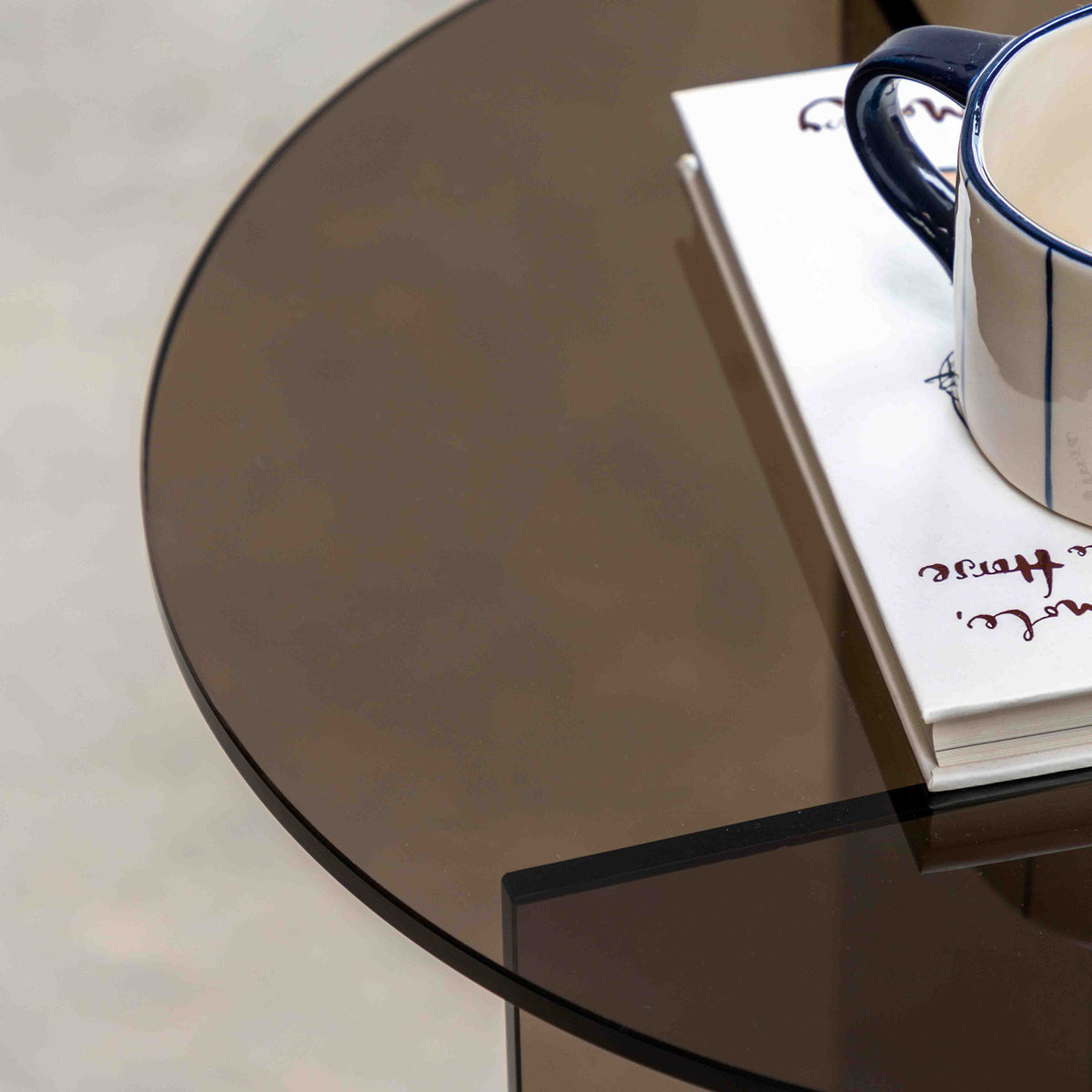 Parioli Round Glass Side Table