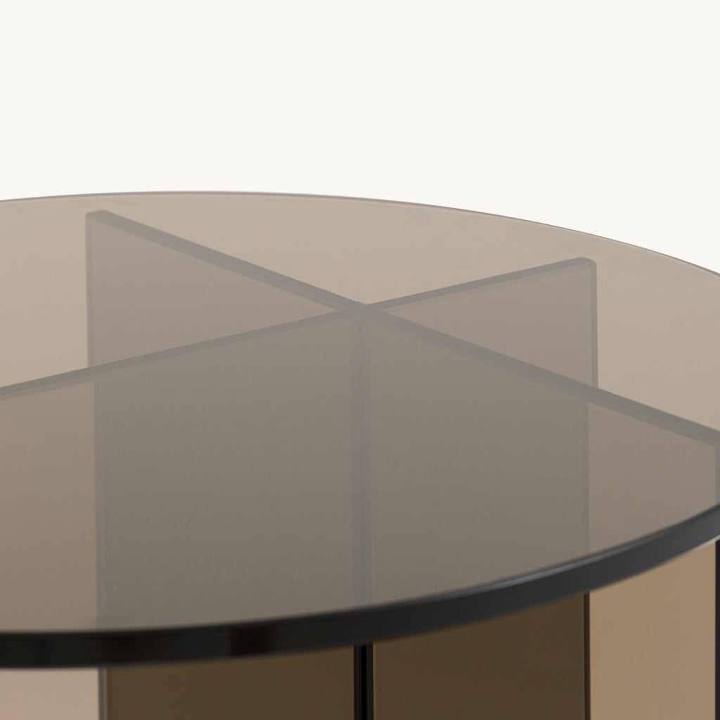 Parioli Round Glass Side Table