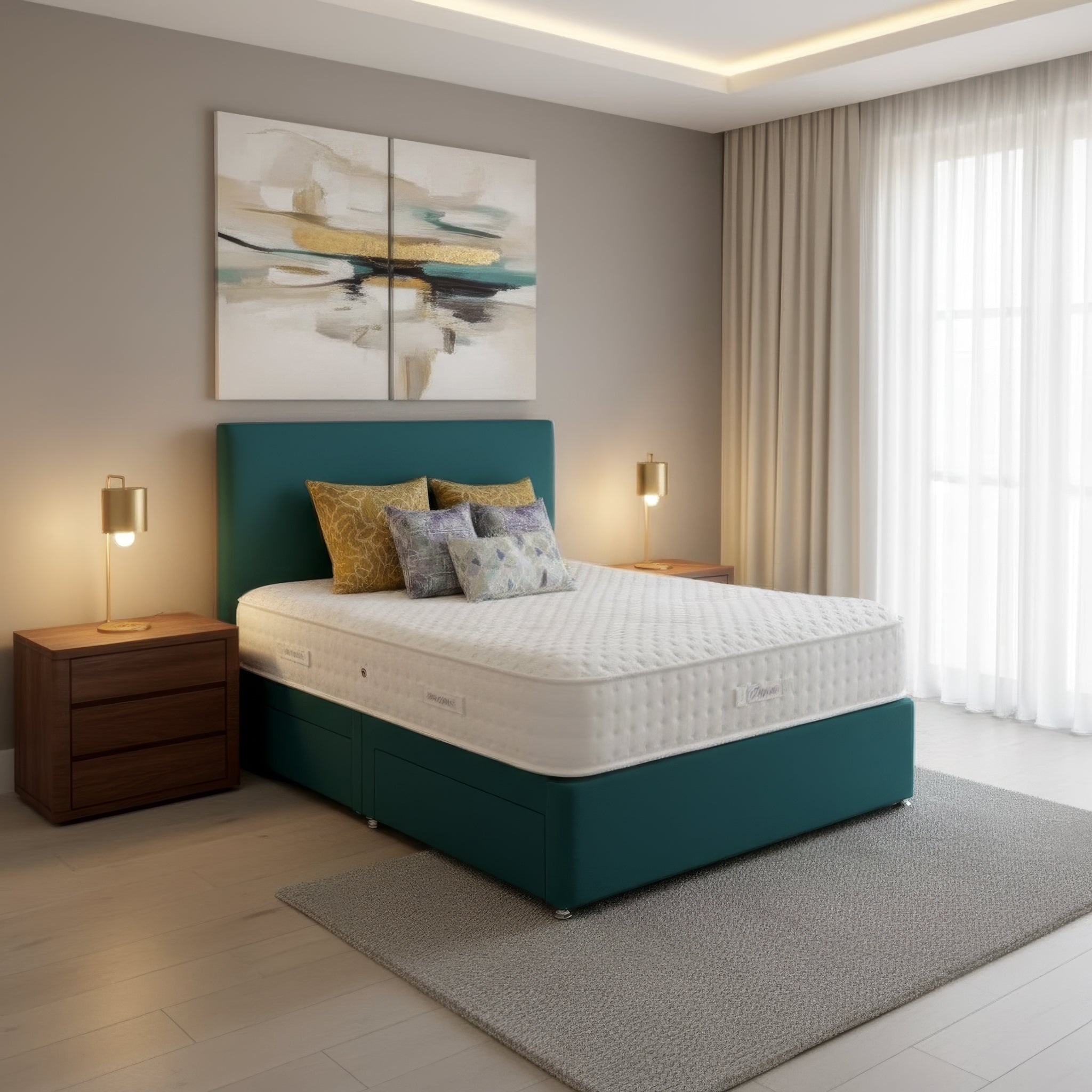 Arighi Bianchi 4 Drawer Prarie Bed in Daytona Ocean