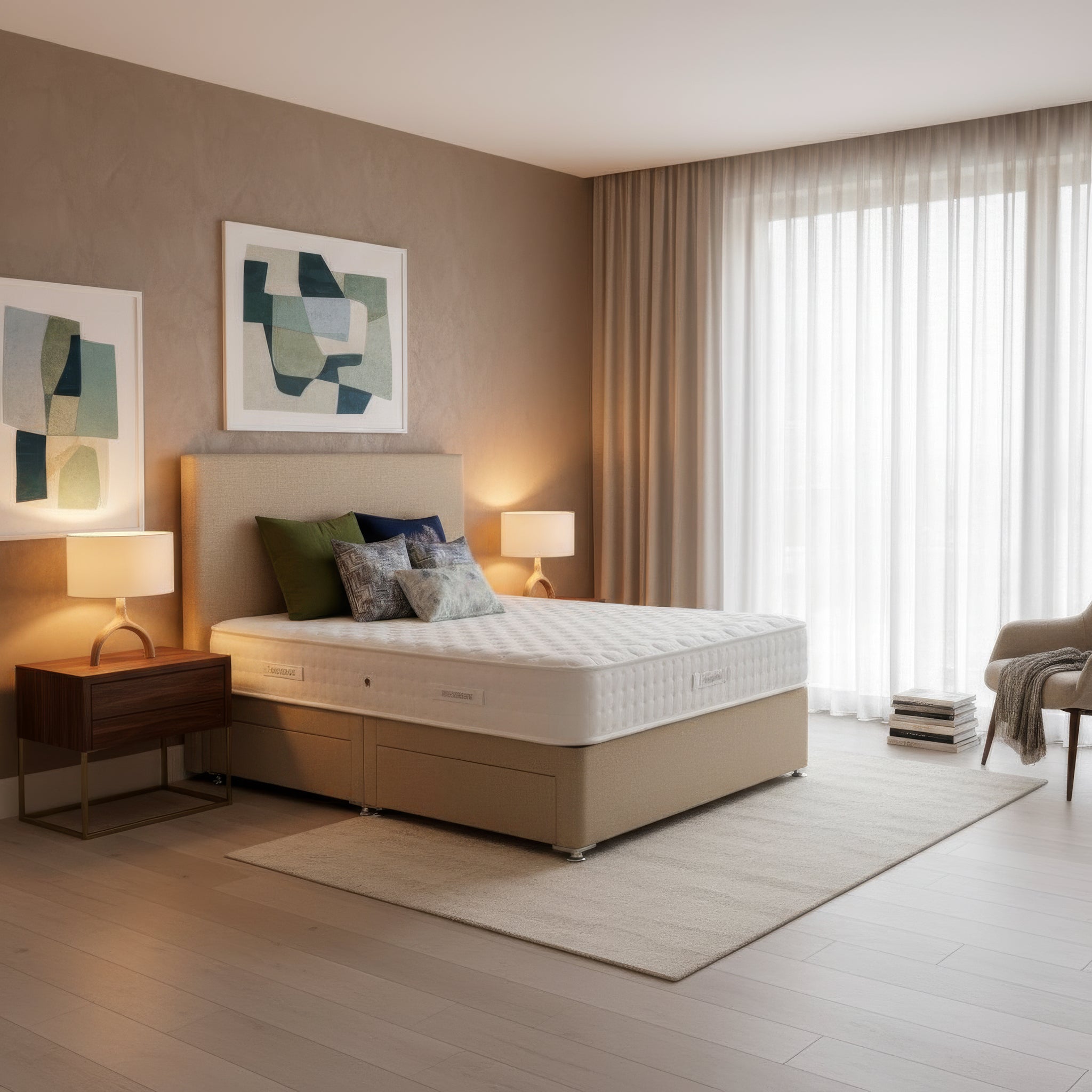 Arighi Bianchi 4 Drawer Prarie Bed in Daytona Stone