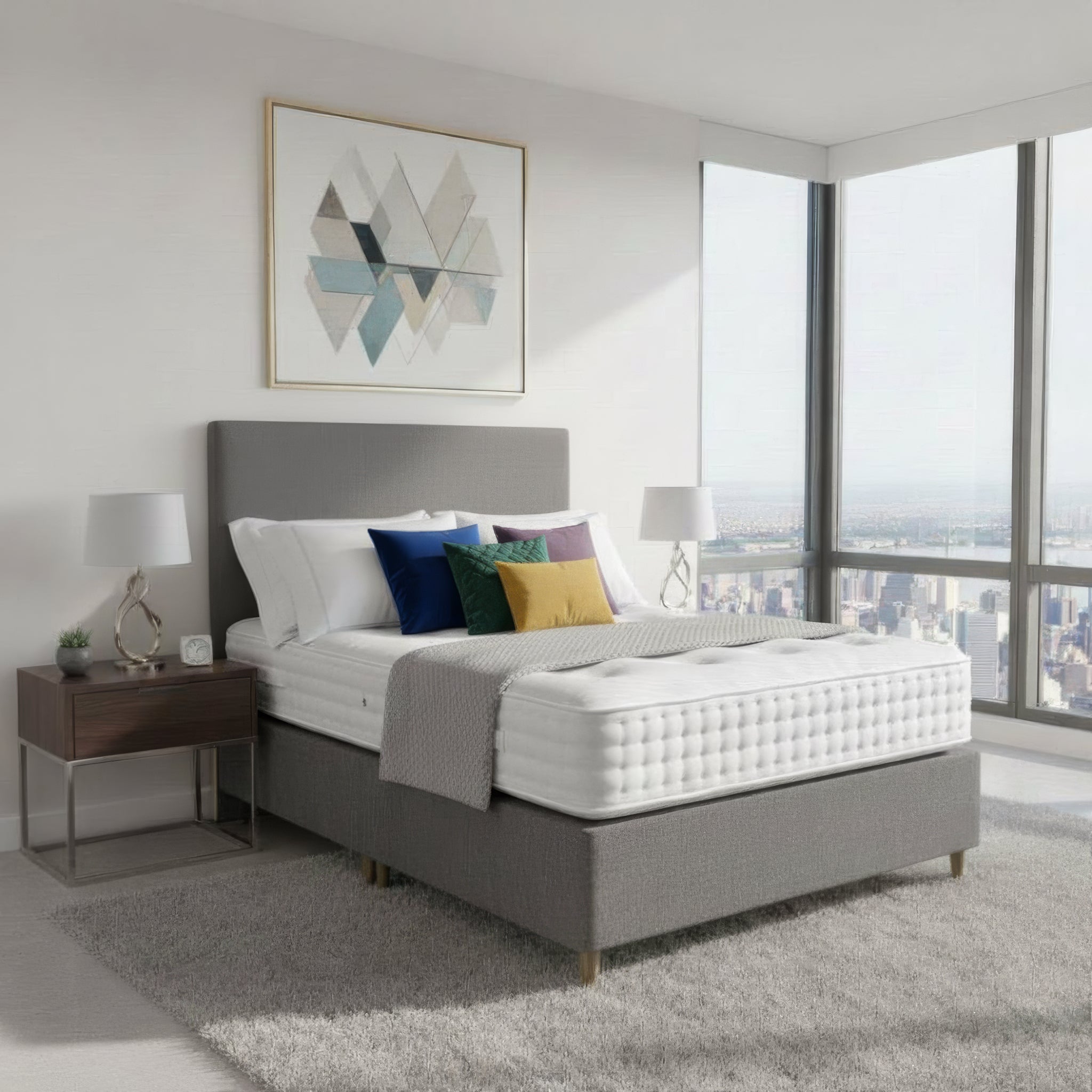 Arighi Bianchi Prarie Bed in Daytona Silver