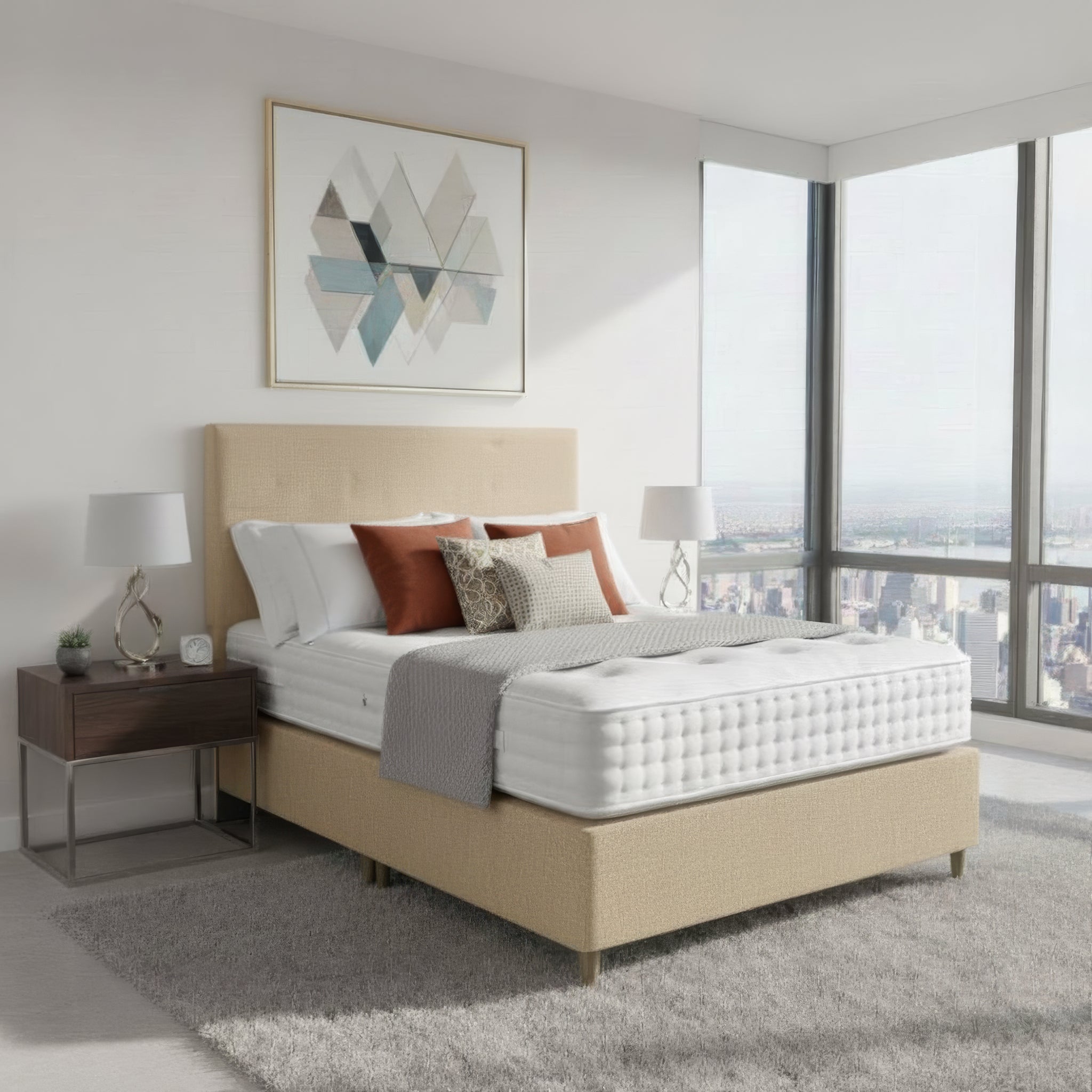 Arighi Bianchi Prarie Headboard in Daytona Stone