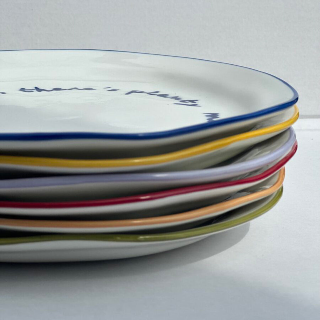 "I tried really hard" Light Blue Decorative Plate