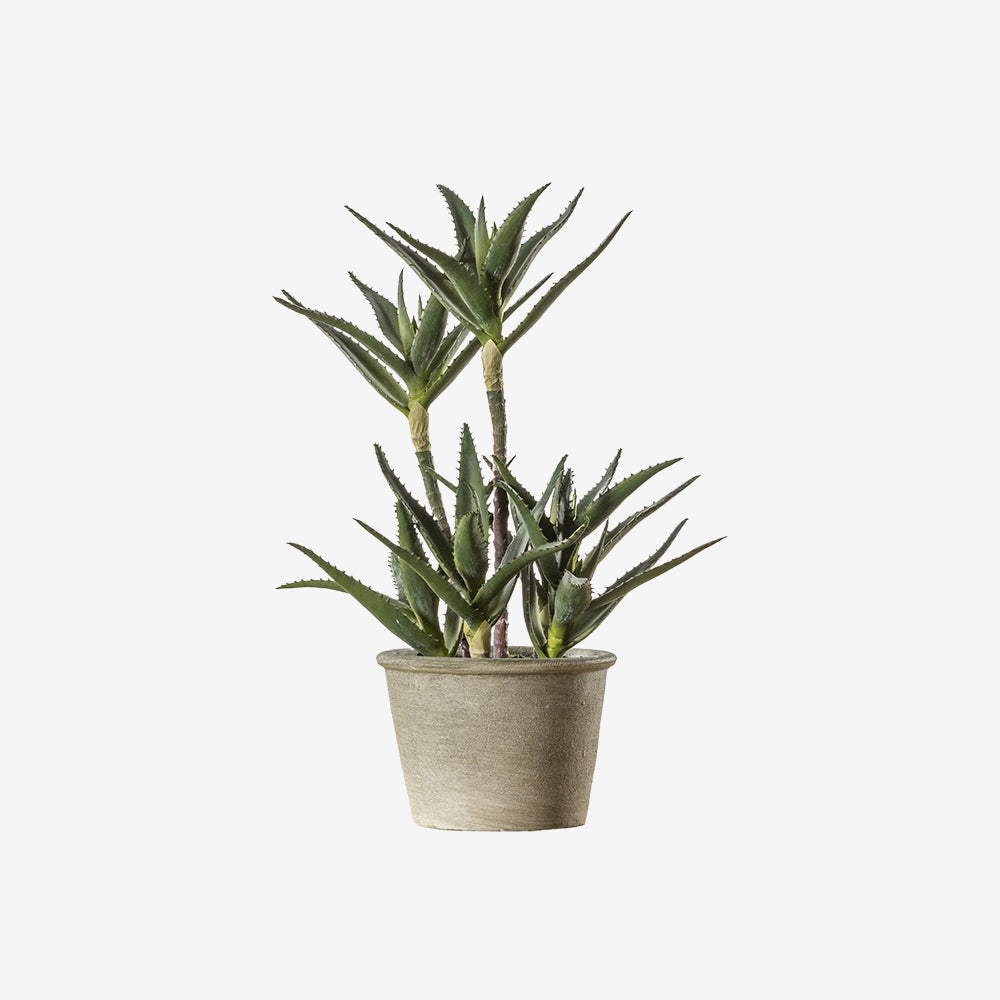 Artificial Potted Aloe Plant