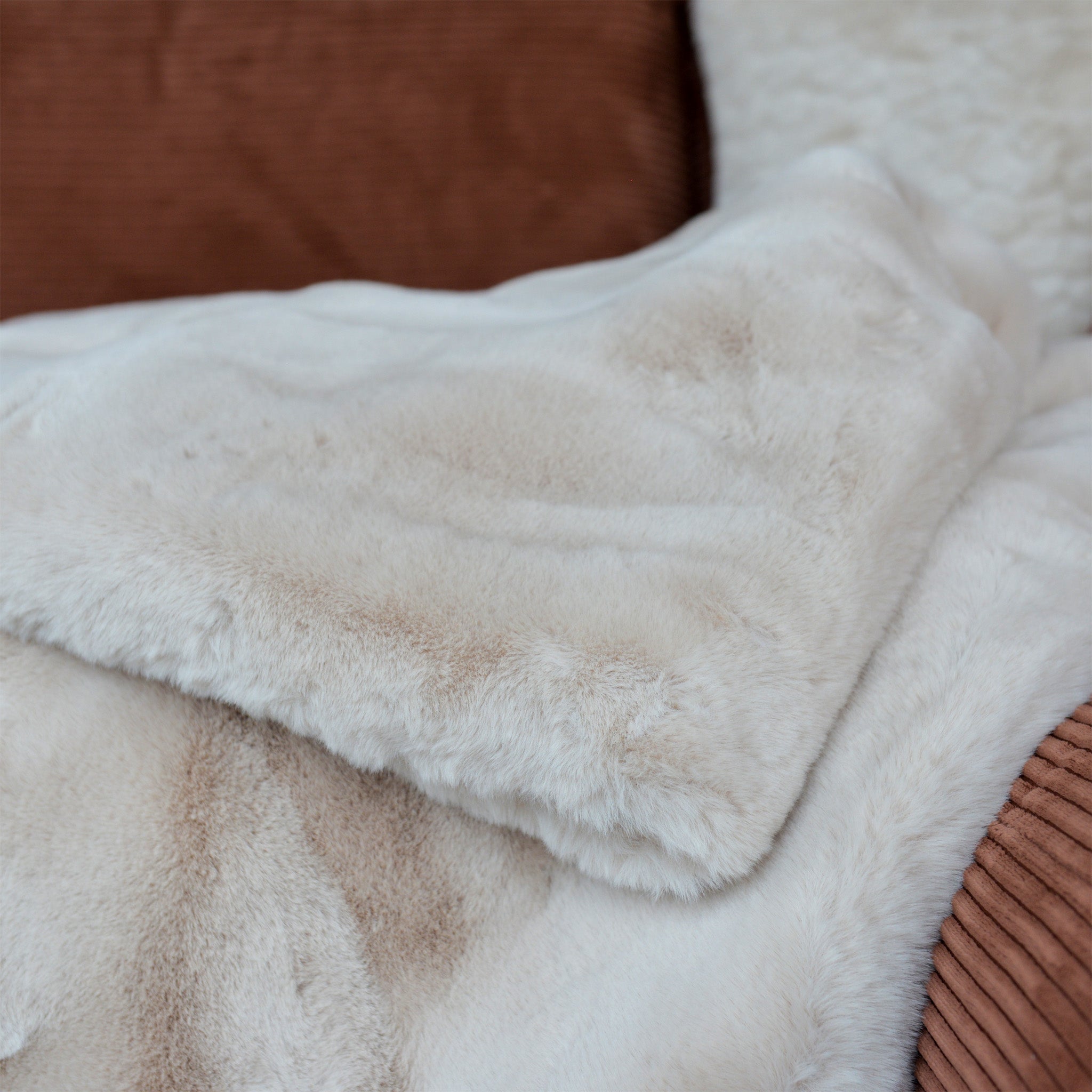 Rapture Throw in Light Beige