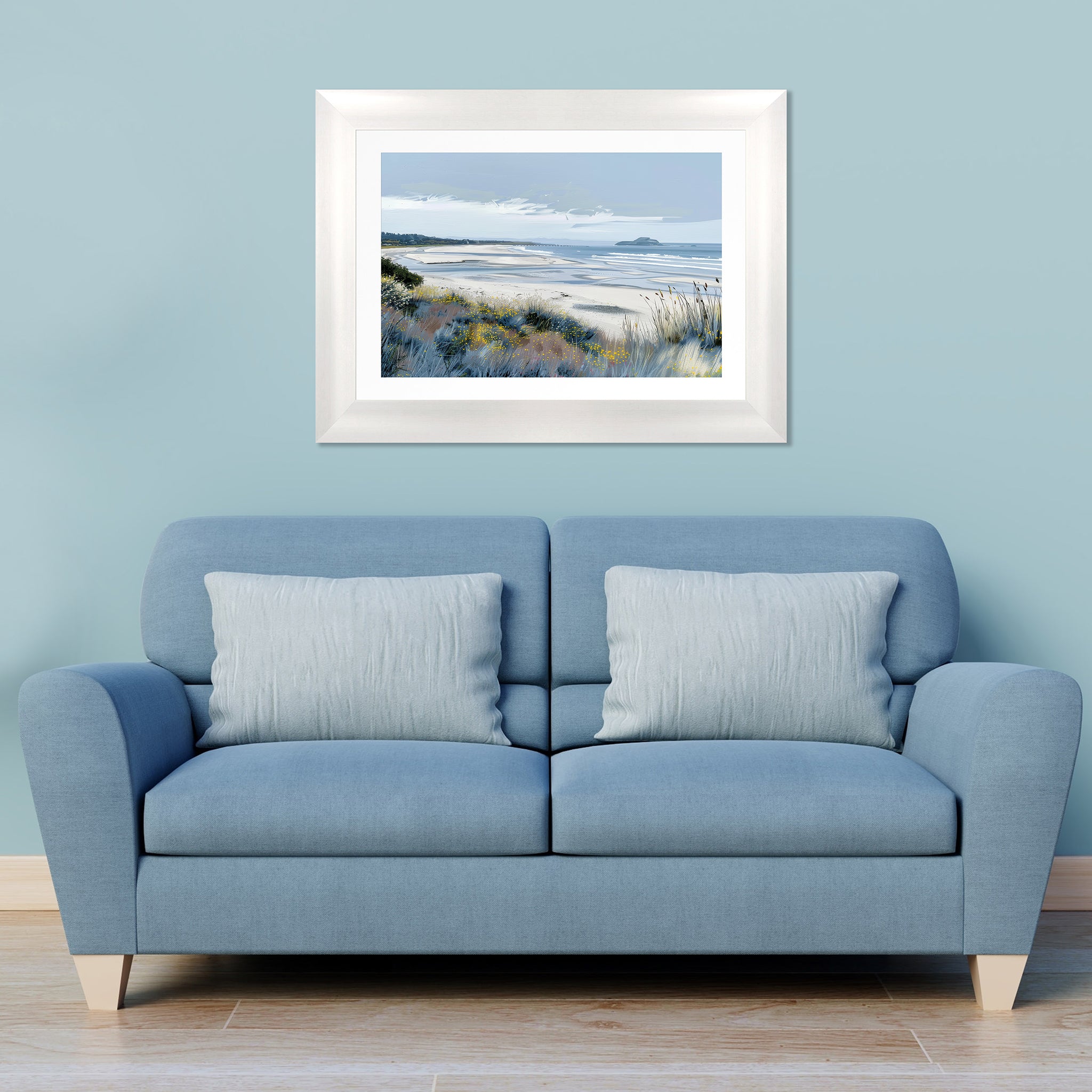 Reflections of Blue I Framed Wall Art