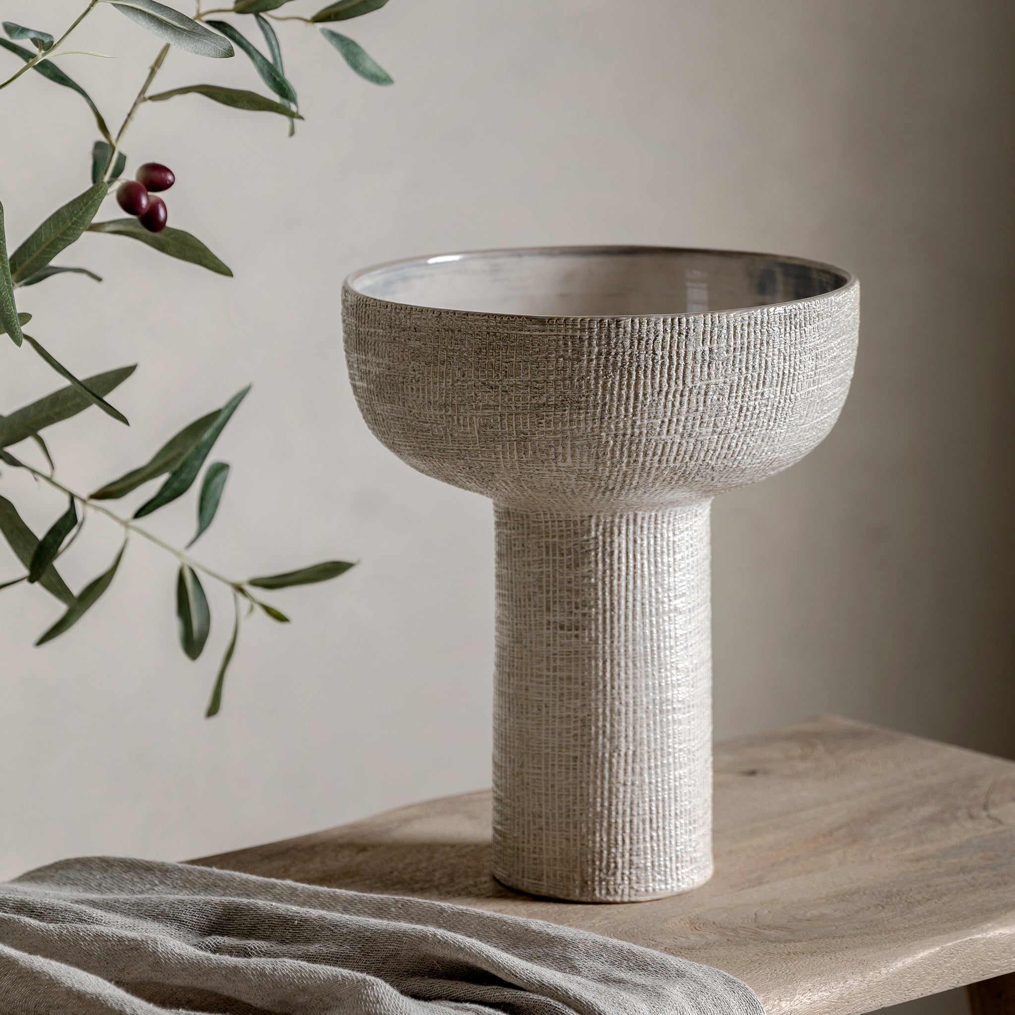 Rib Textured Vase