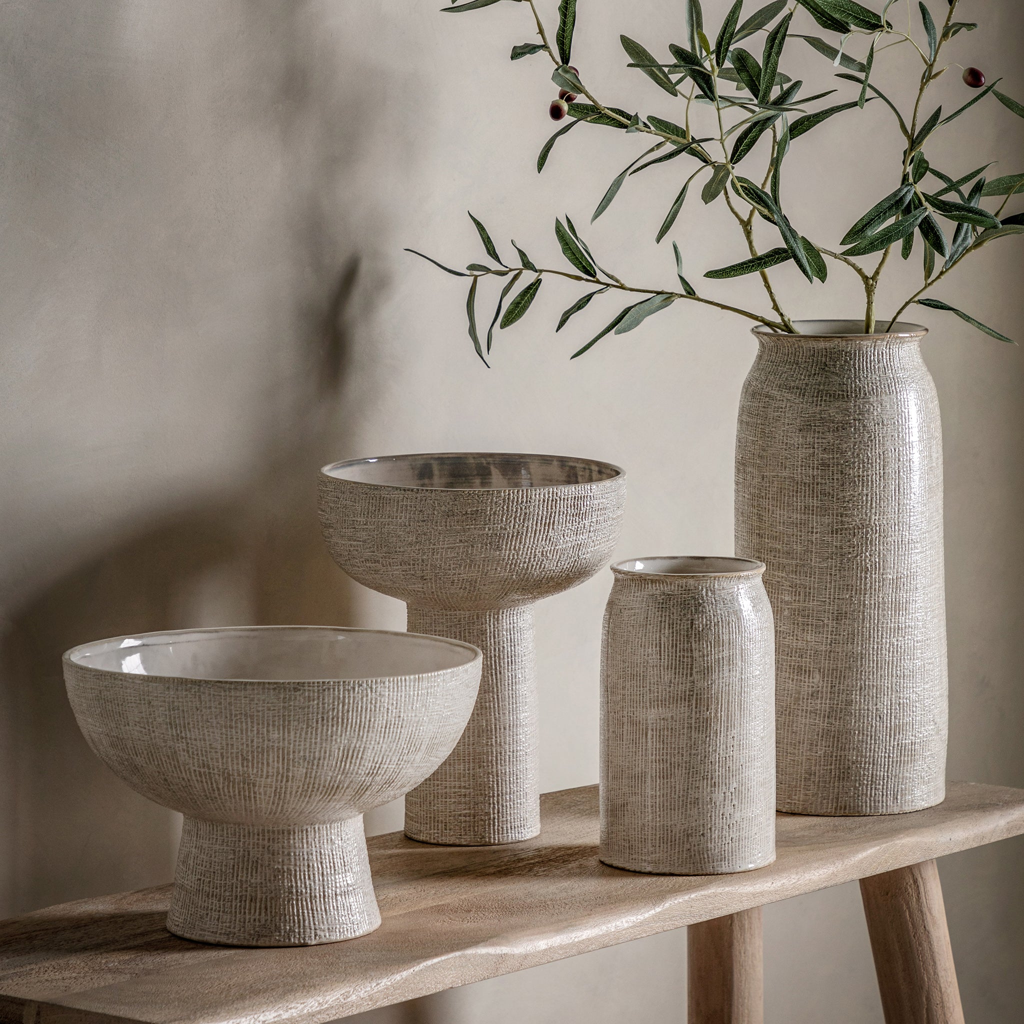 Rib Textured Vase