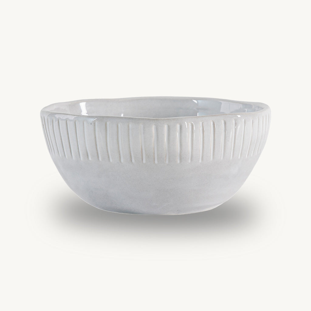 Set of 4 Organic Ridged Bowls