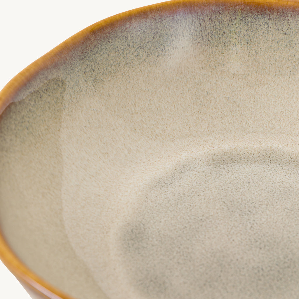 Set of 4 Organic Ridged Pasta Bowls