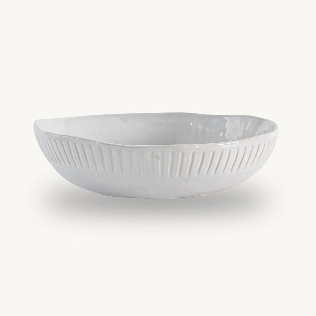 Set of 4 Organic Ridged Pasta Bowls