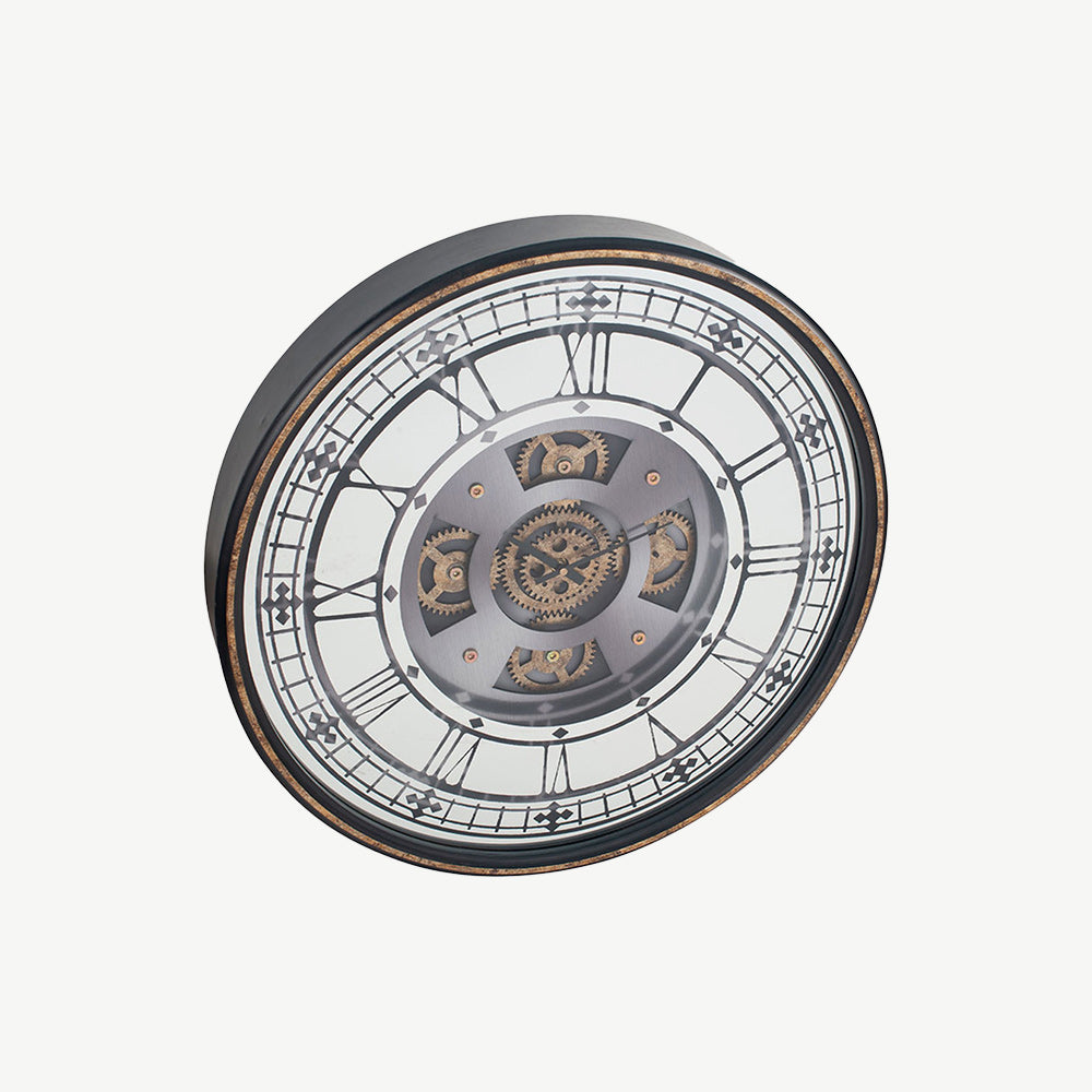 Round Working Cog Clock