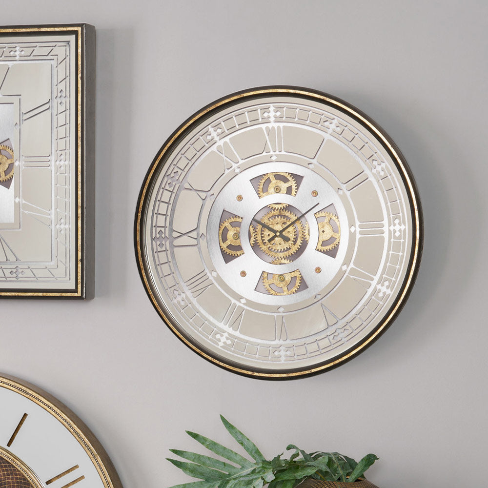 Round Working Cog Clock