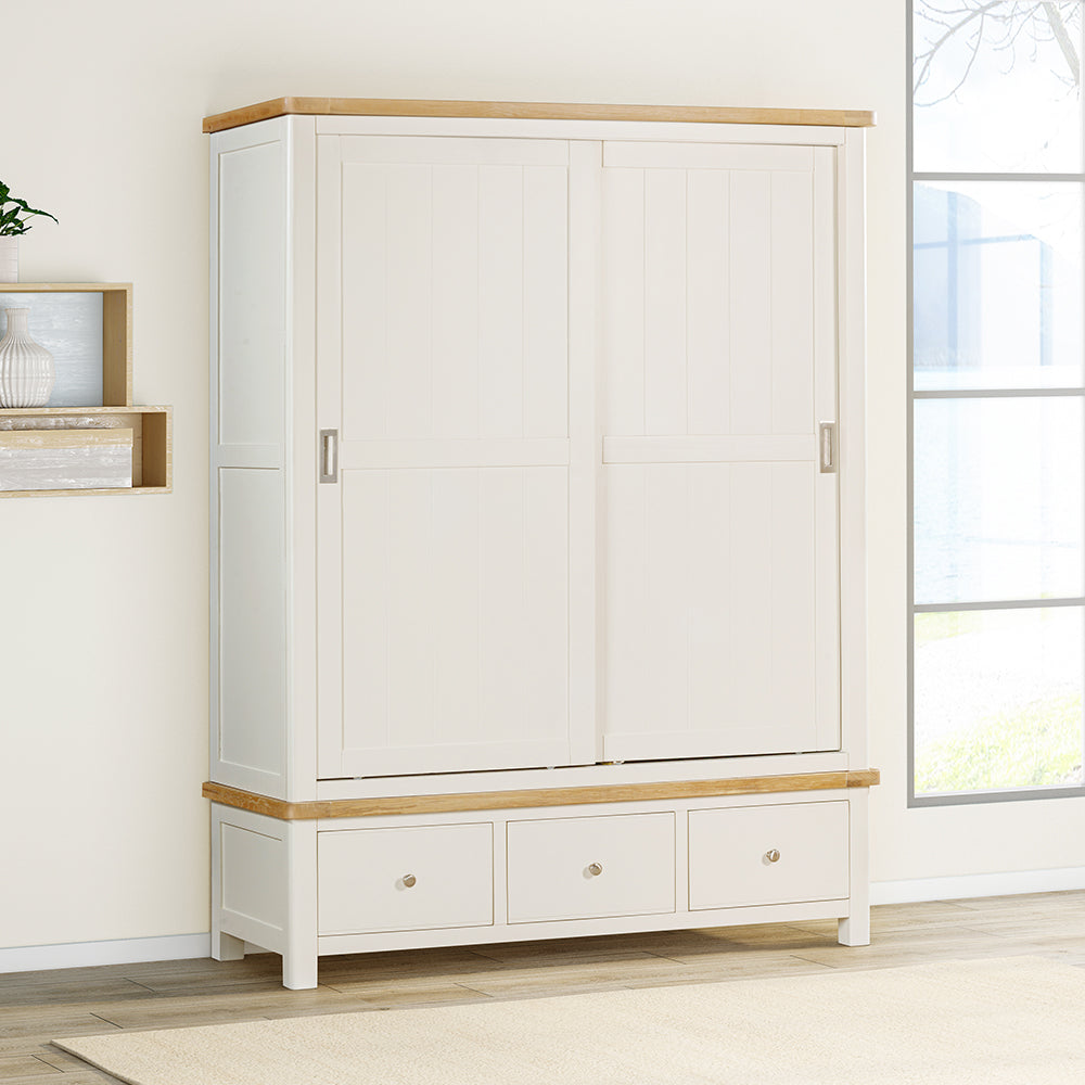 Rutland Painted 3 Drawer Wardrobe – Arighi Bianchi