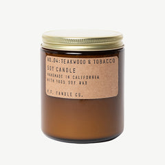 P.F. Candle & Co No.04 Teakwood & Tobacco Soy Candle