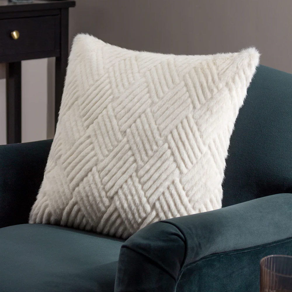 Cut Faux Fur Cushion-Accessories-Arighi Bianchi