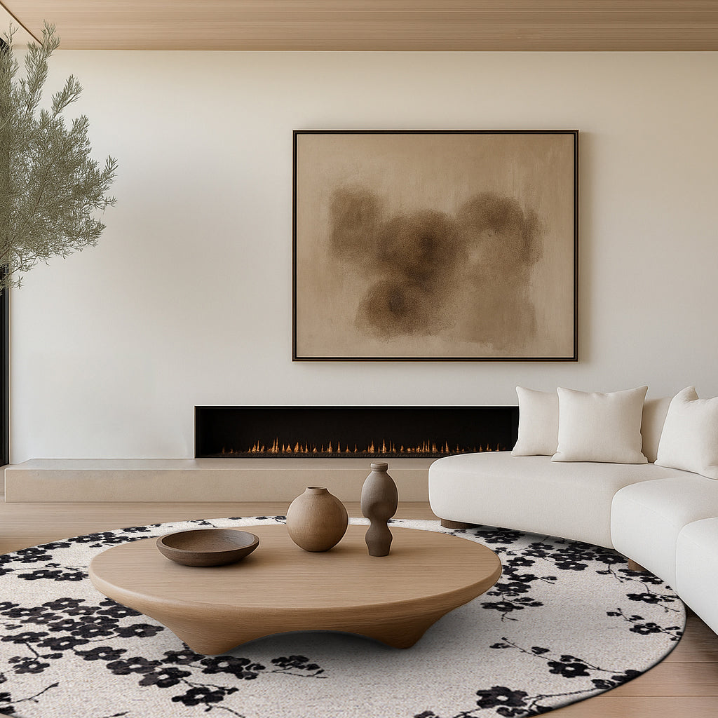 Sakura Circle Rug