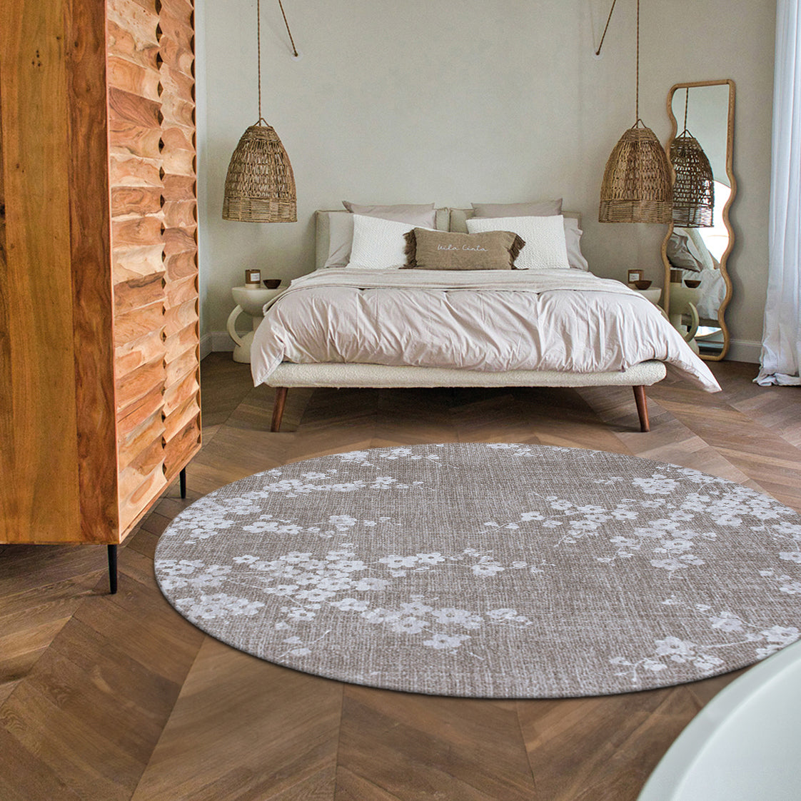 Sakura Circle Rug