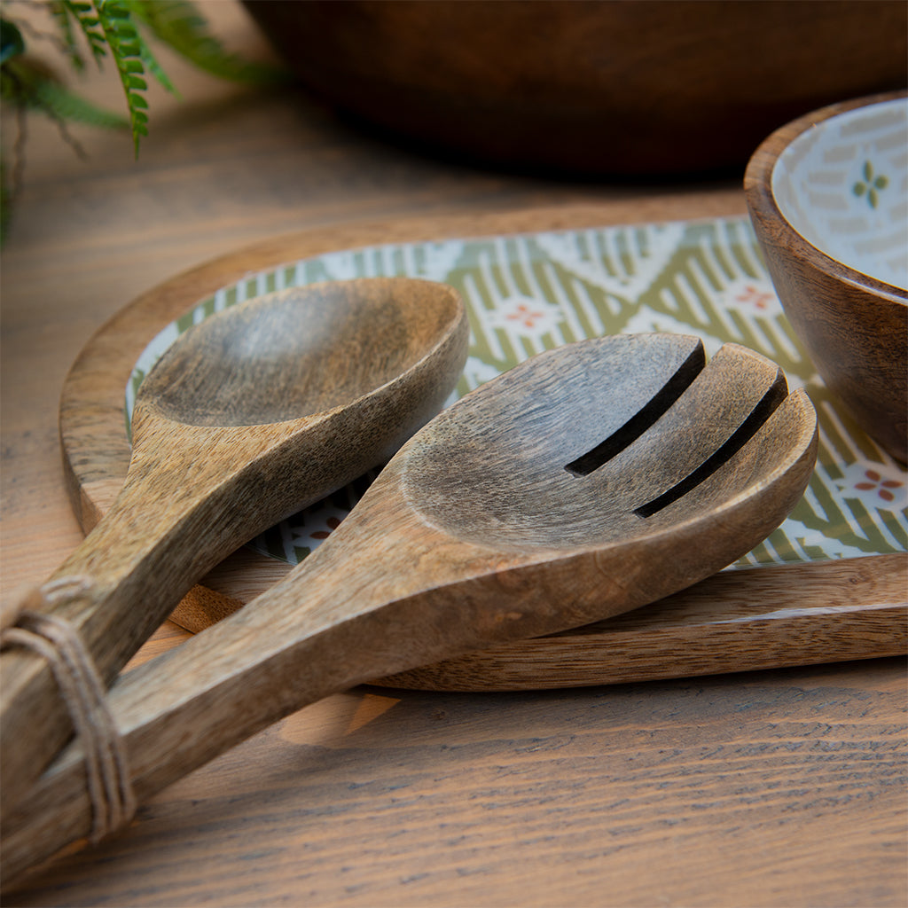 Aztec-Inspired Salad Servers