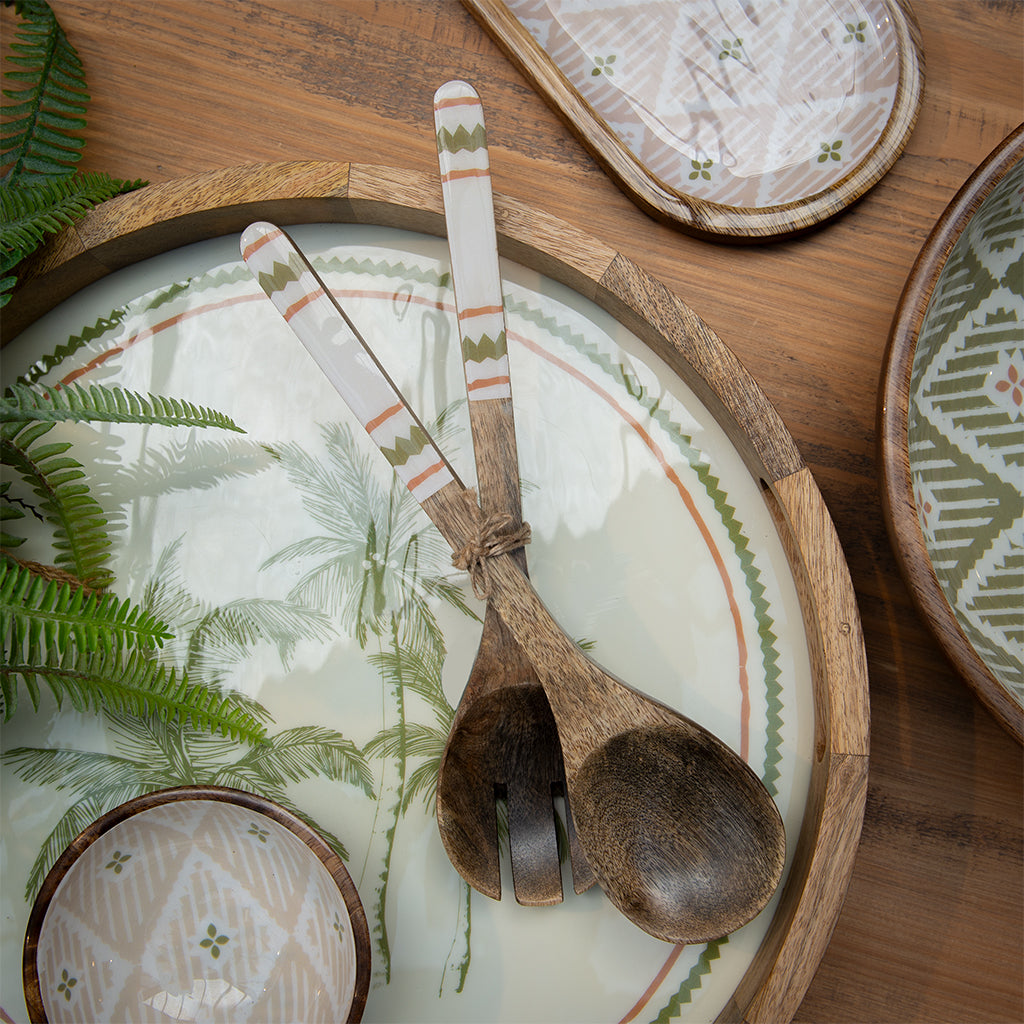 Aztec-Inspired Salad Servers