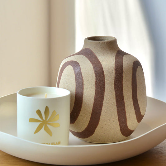 Sand & Terracotta Matt Vase
