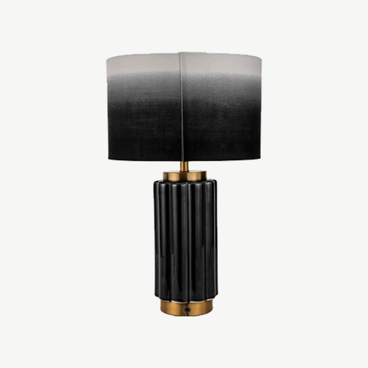 Scalloped Ceramic Table Lamp