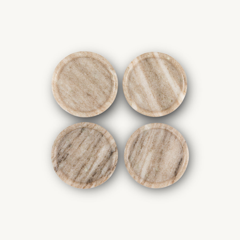 Set of 4 Marble Coasters