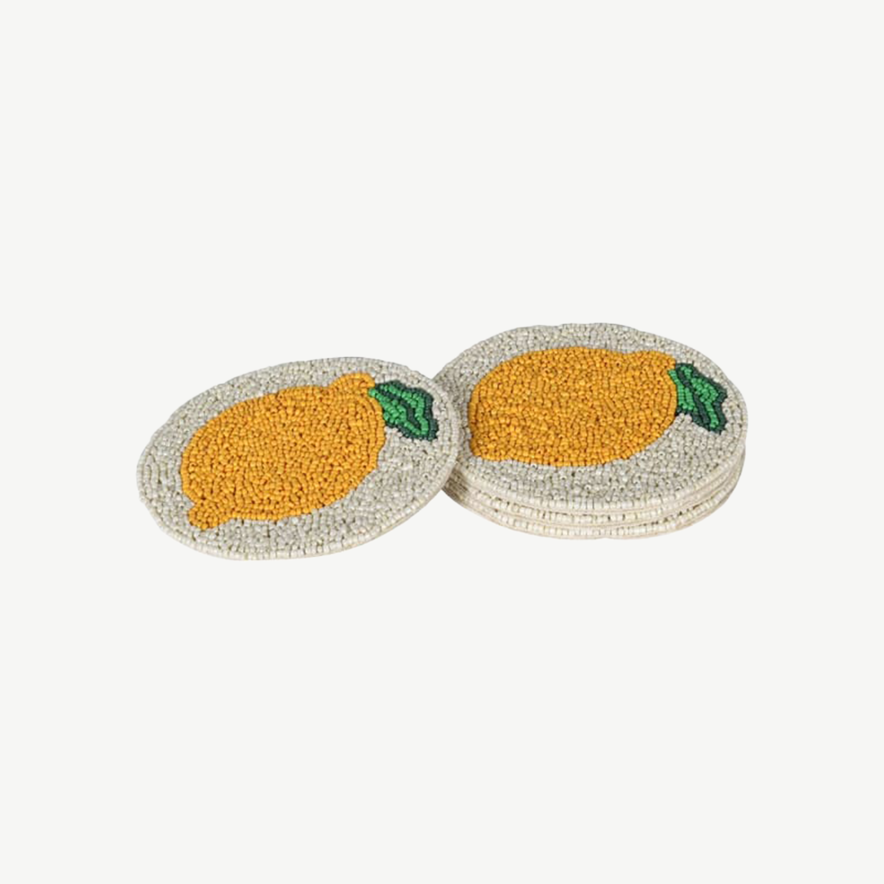 Coasters with sicilian lemon design