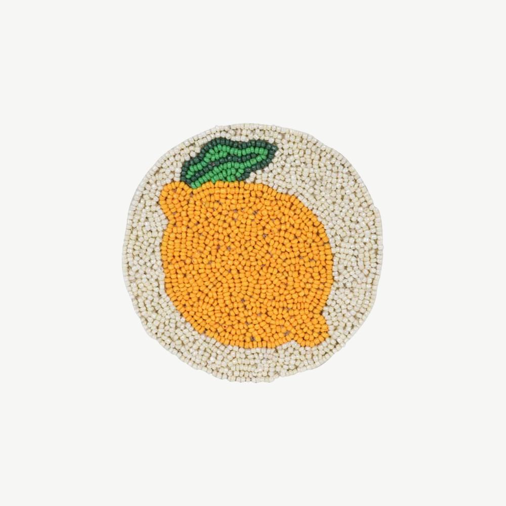 Coasters with sicilian lemon design