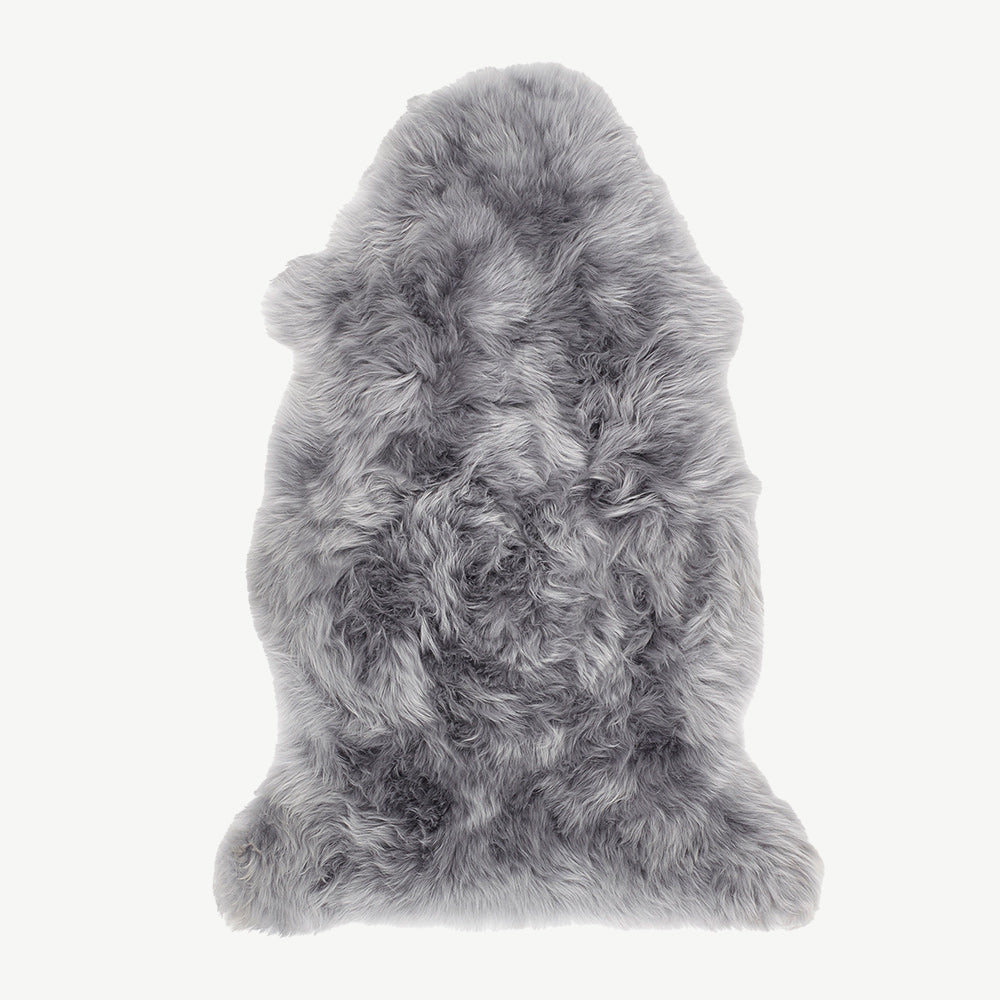 Australian Genuine Sheepskin Rug Double in Grey
