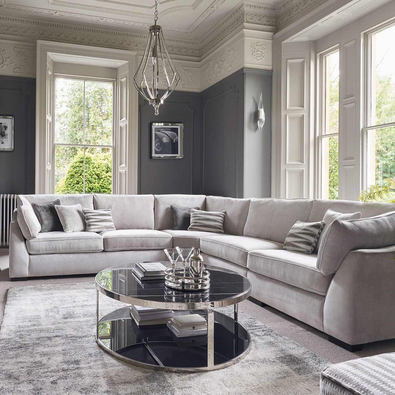 Sirius Corner Sofa in Dolce-Magnesium