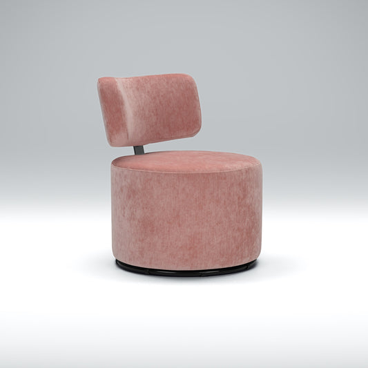 Sits Mokka Swivel Armchair in Salmon