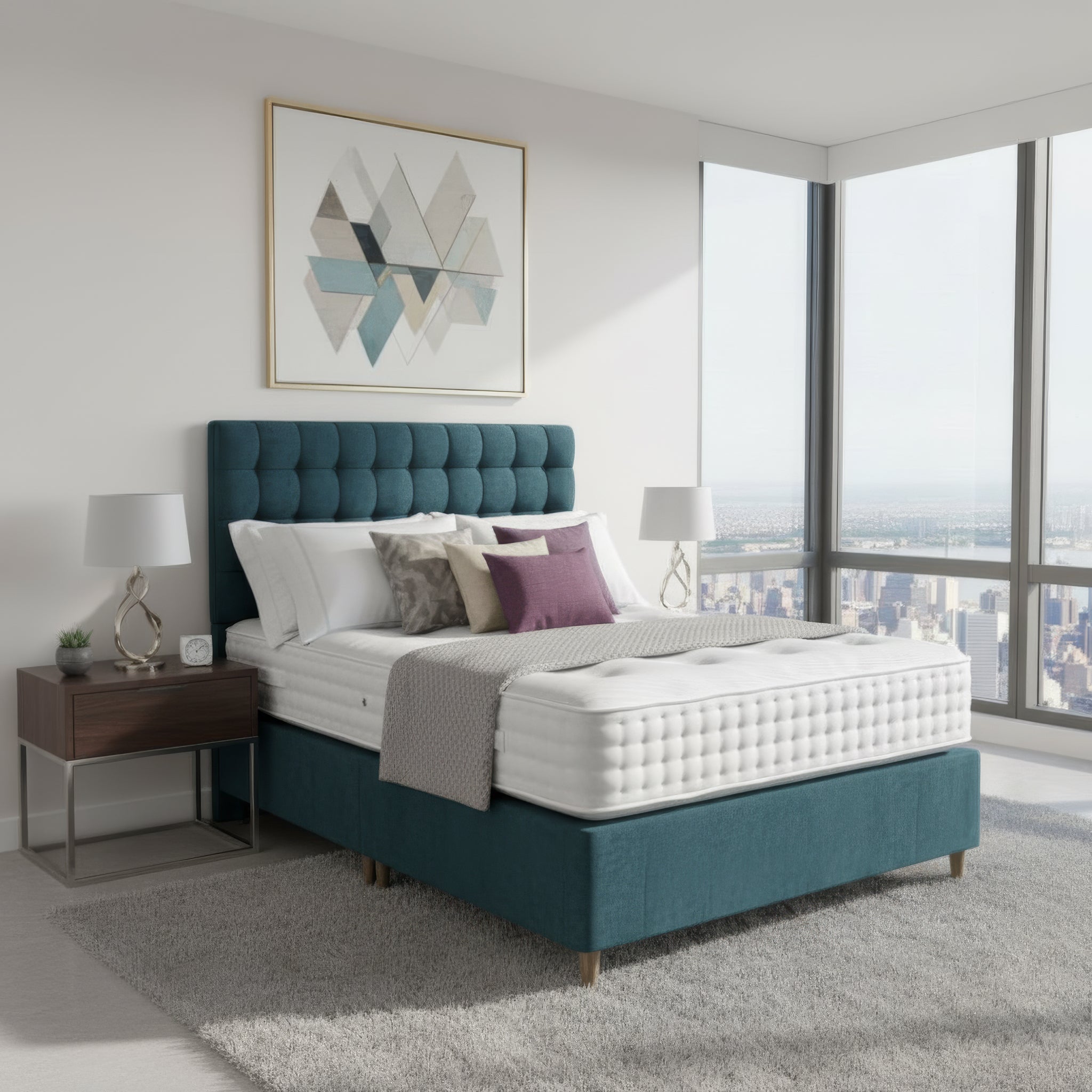 Arighi Bianchi Stamford Bed in Daytona Ocean