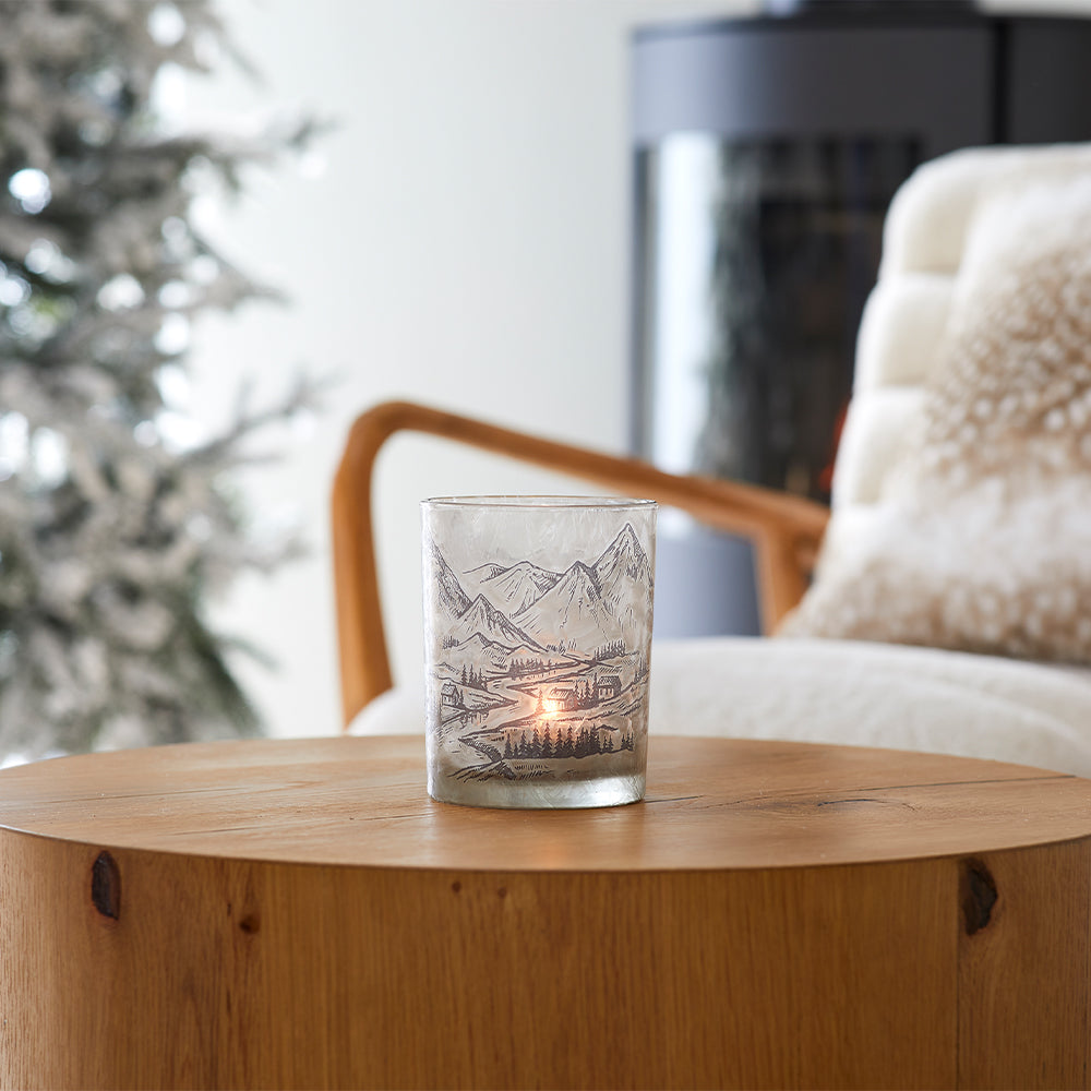 Small Alpine Candle Holder
