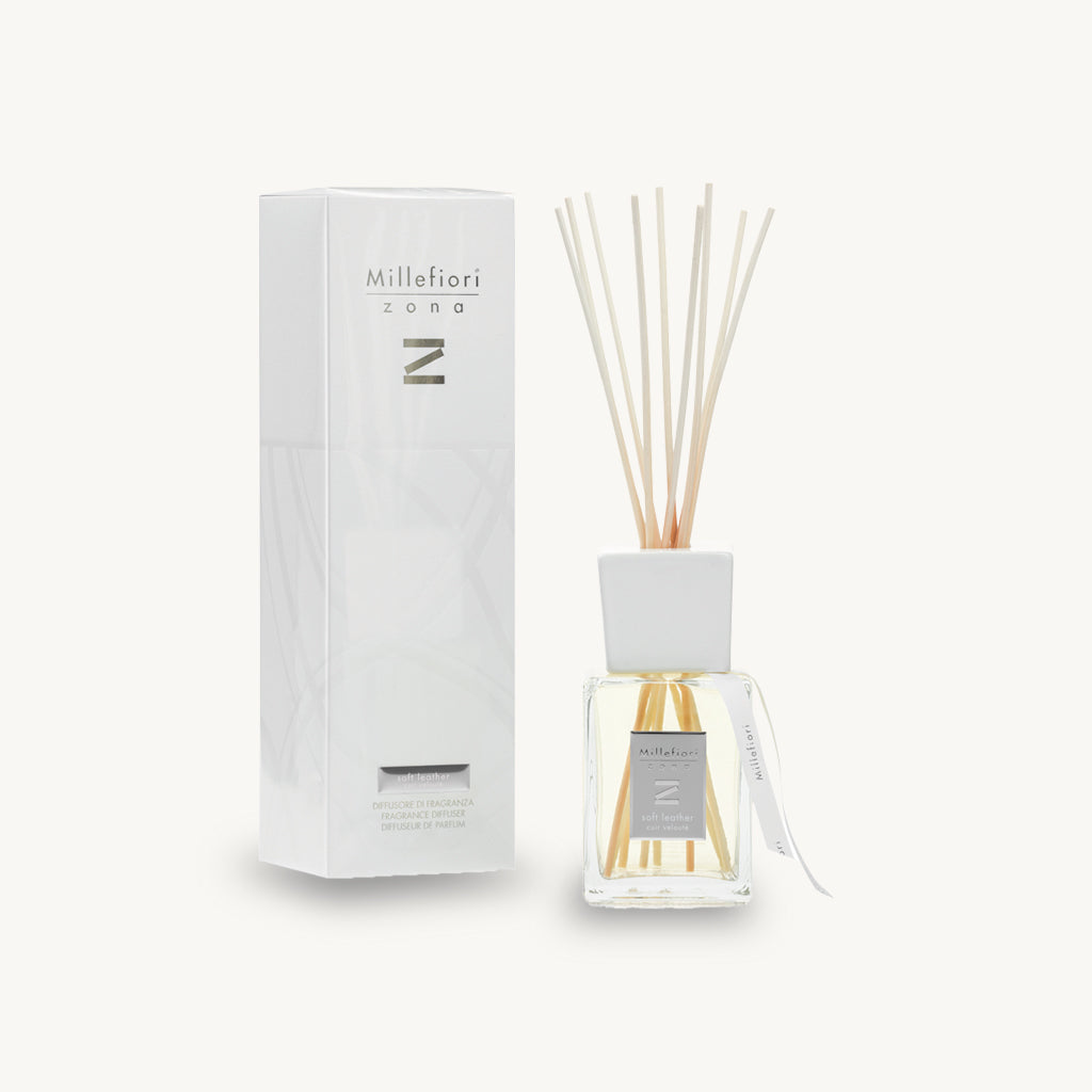 Millefiori Soft Leather Zona Reed Diffuser