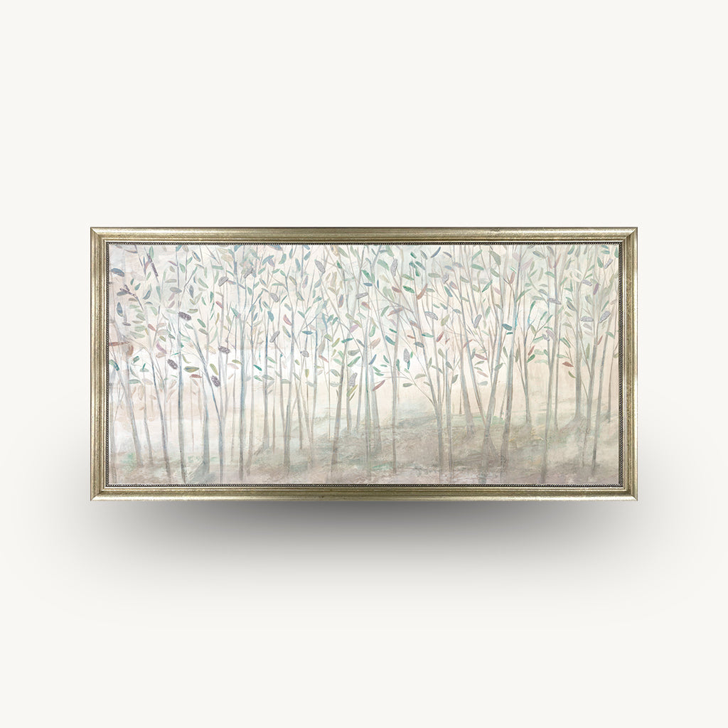 Soft Mist in a Gentle Forest Framed Wall Art