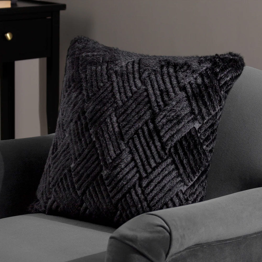 Cut Faux Fur Cushion-Accessories-Arighi Bianchi