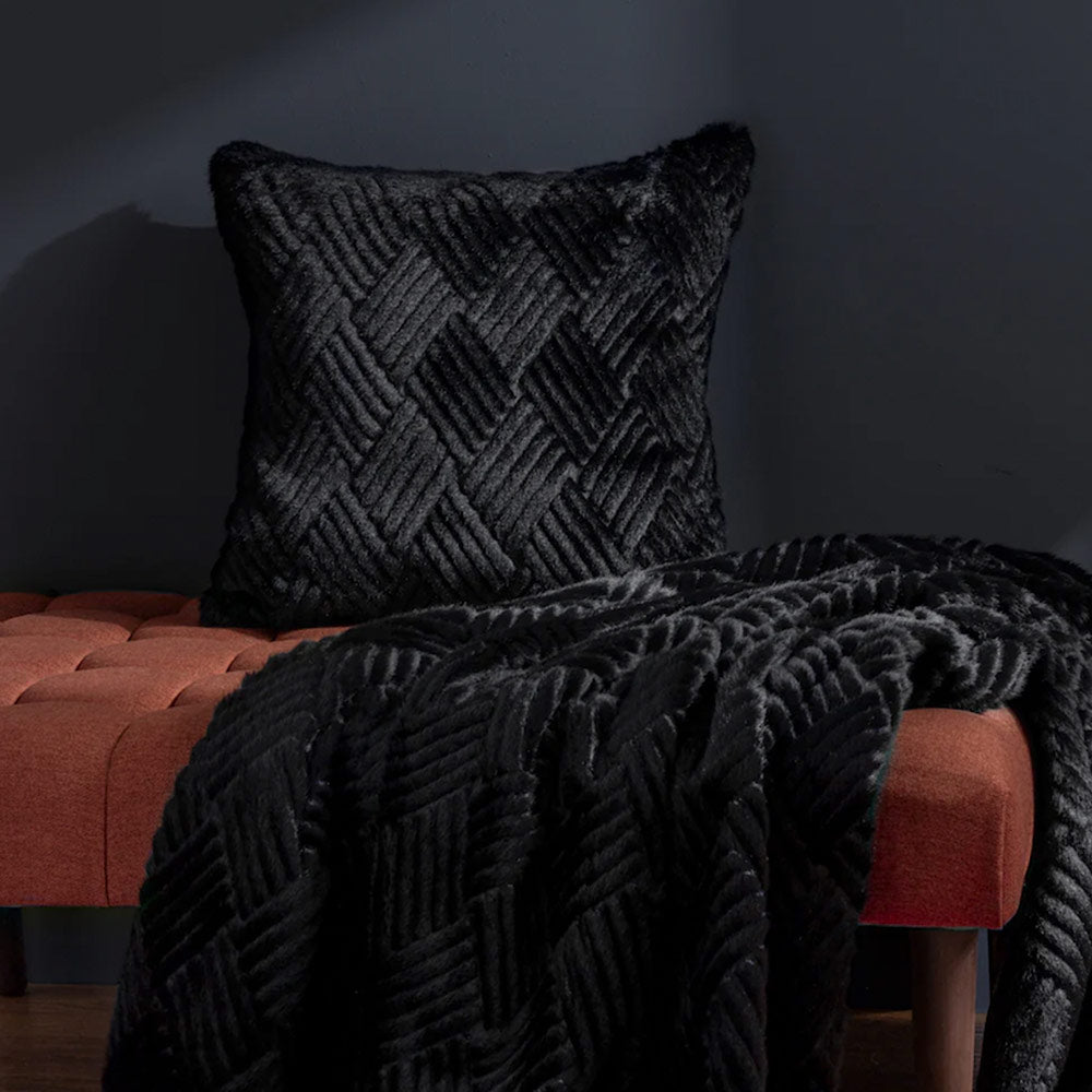 Cut Faux Fur Cushion-Accessories-Arighi Bianchi