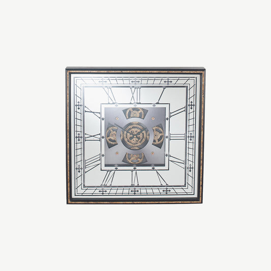 Square Working Cog Clock