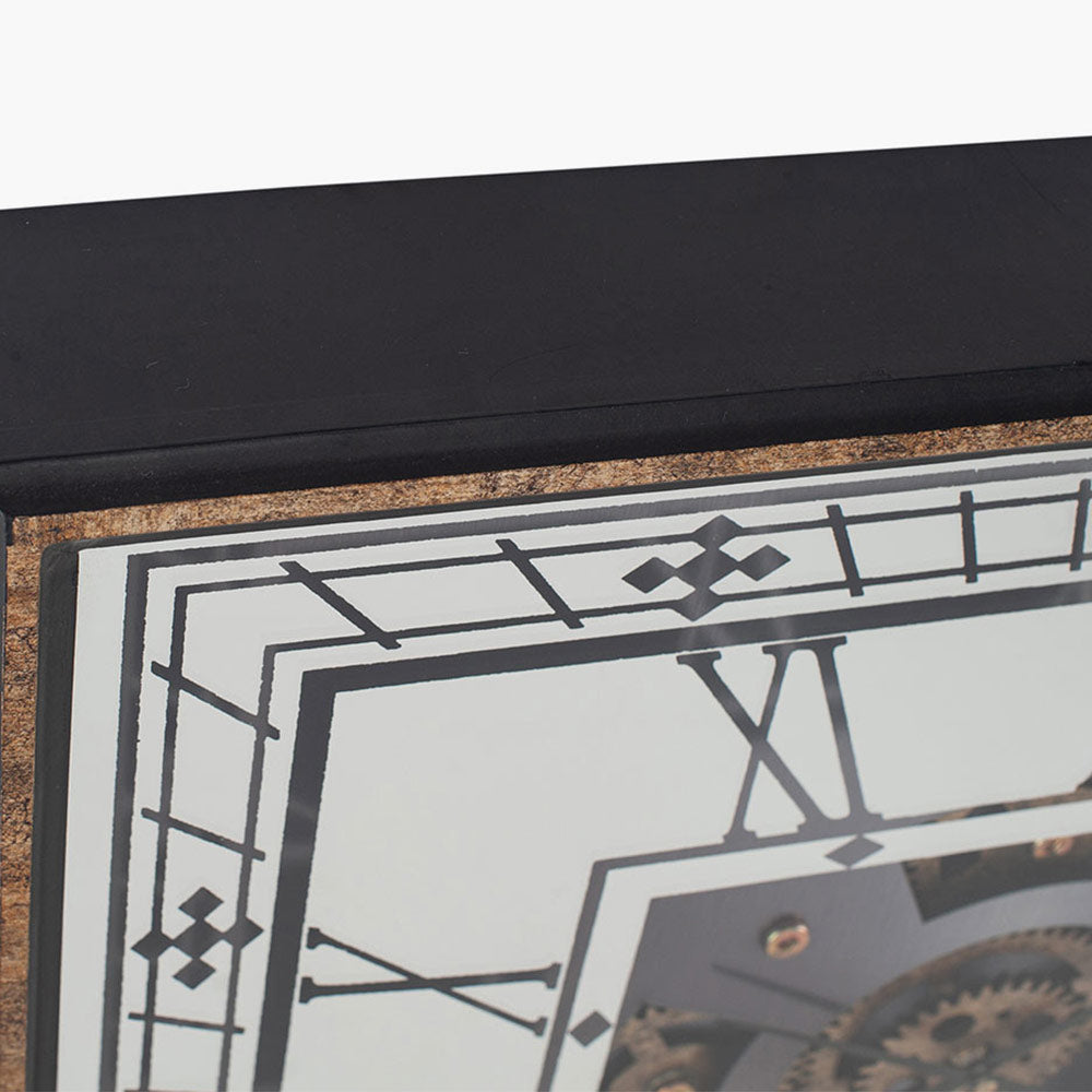 Square Working Cog Clock