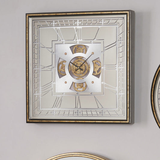 Square Working Cog Clock