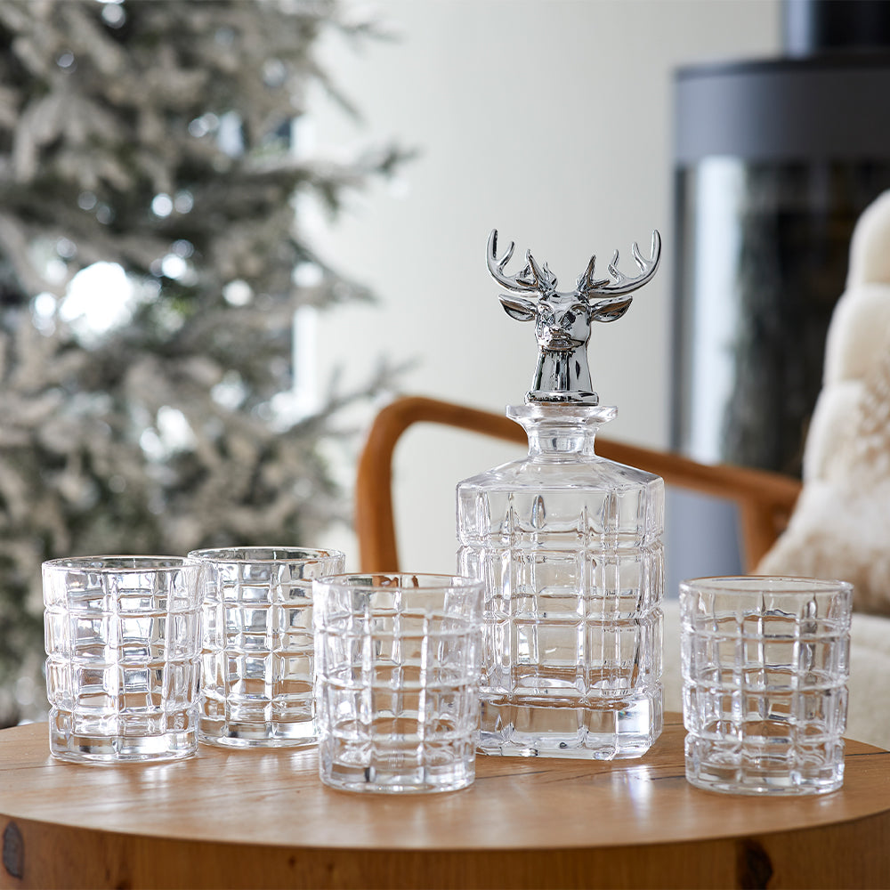 Stag Glasses & Decanter