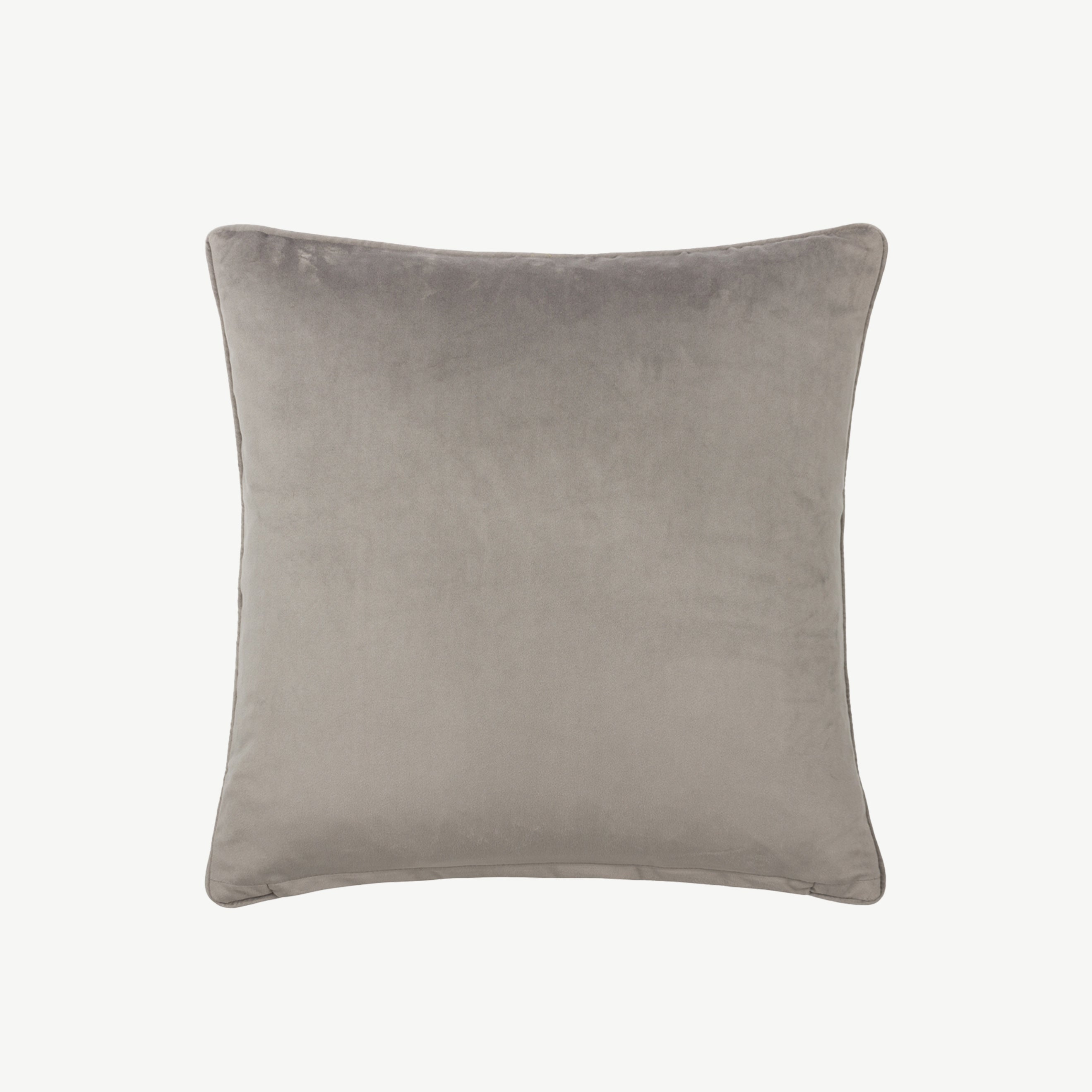 Textured fabric scatter cushion in taupe
