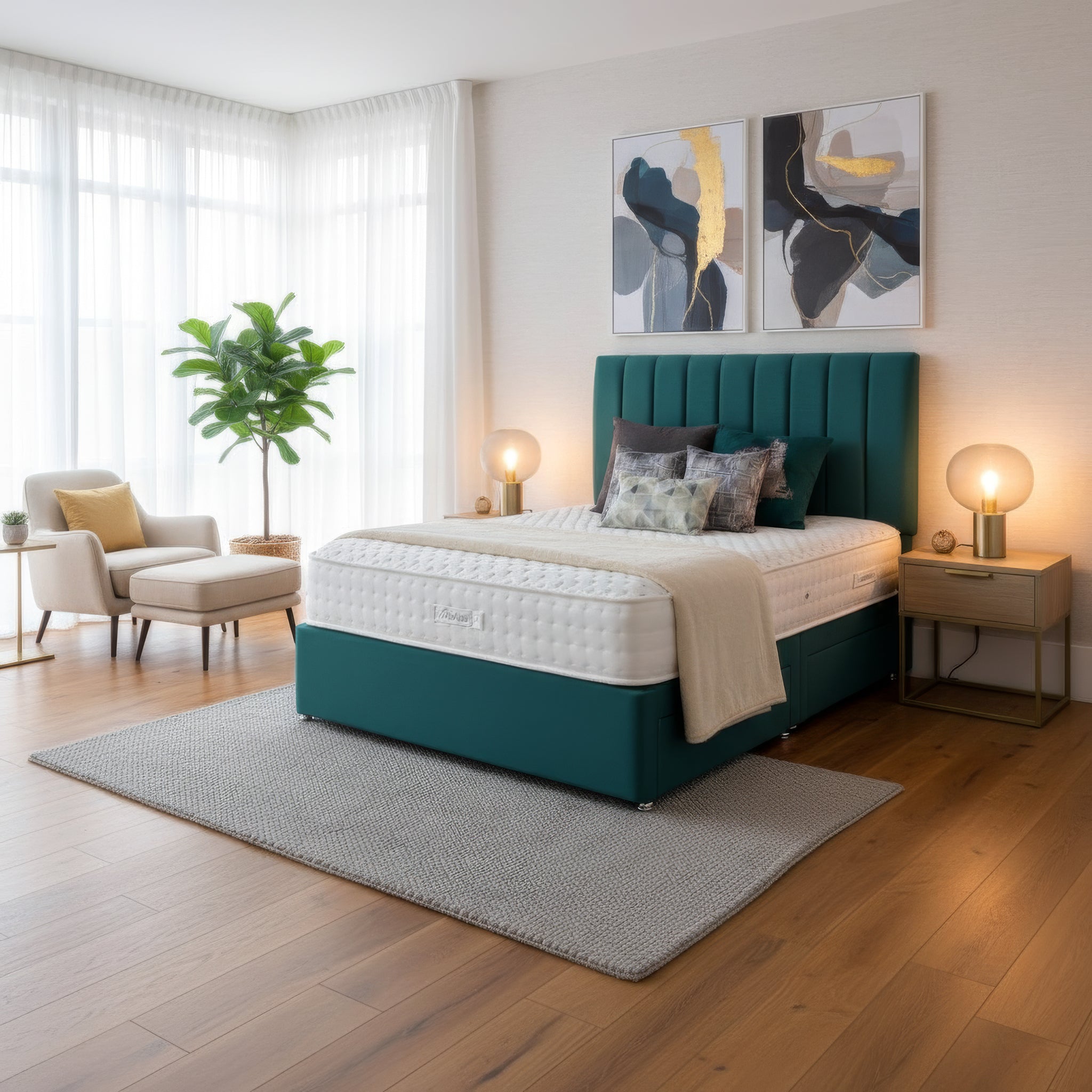 Arighi Bianchi 4 Drawer Gene Bed in Daytona Ocean