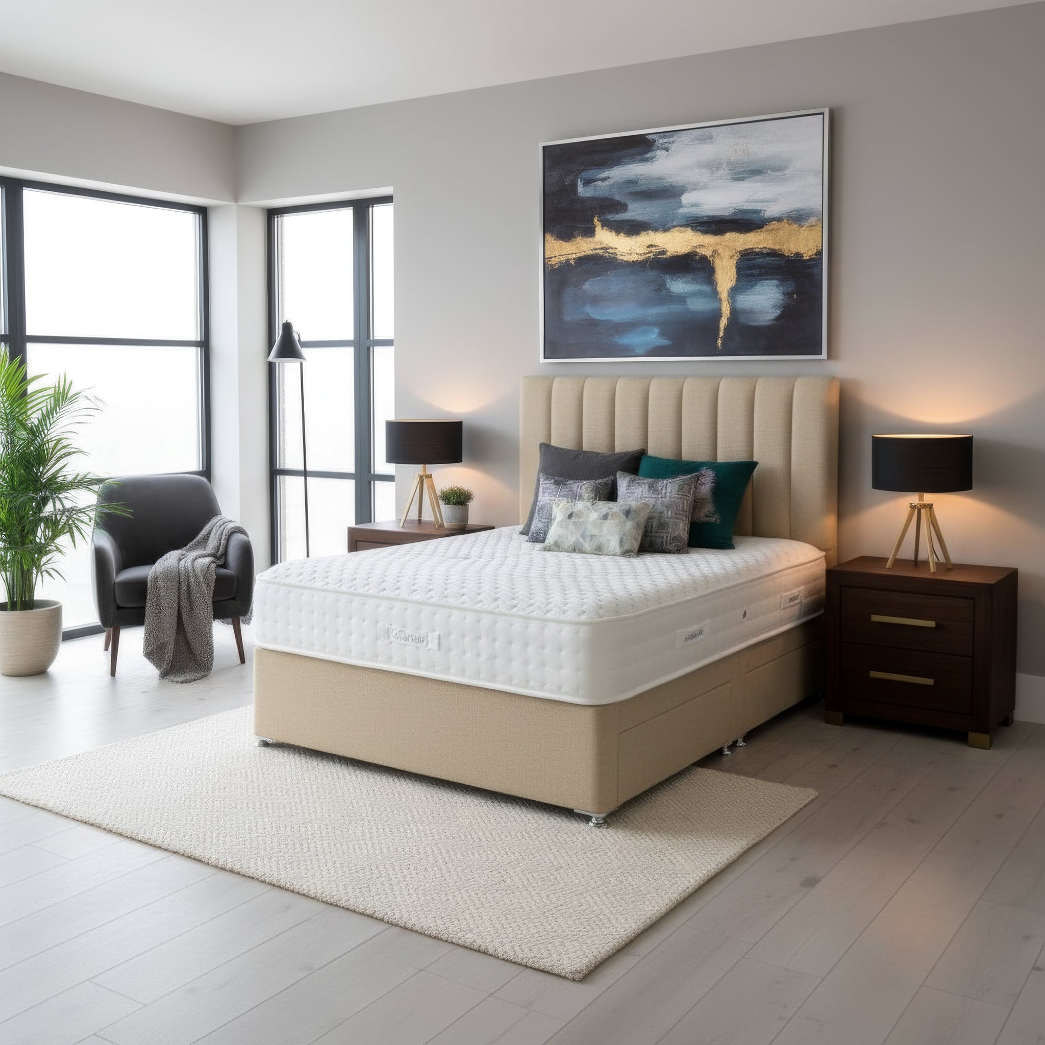 Arighi Bianchi Gene Headboard in Daytona Stone