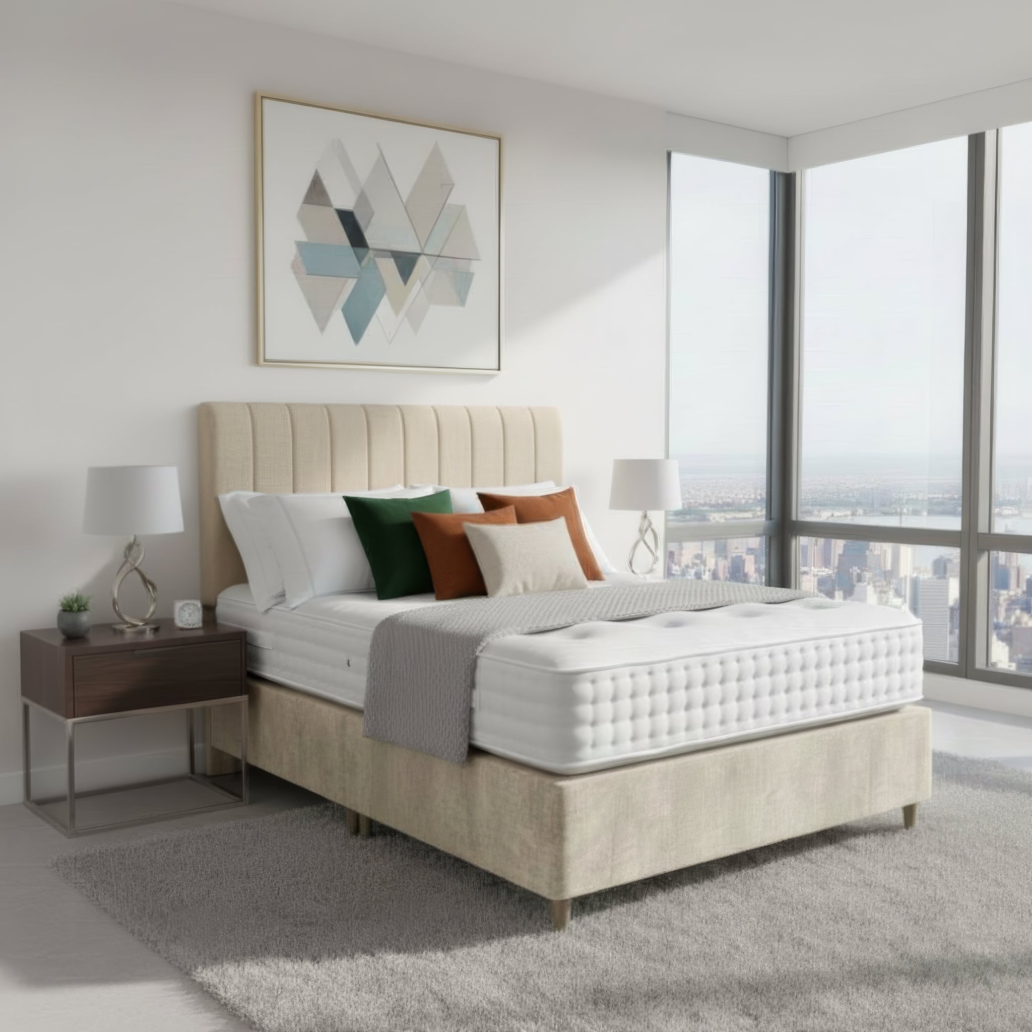 Arighi Bianchi Gene Headboard in Alaska Silver