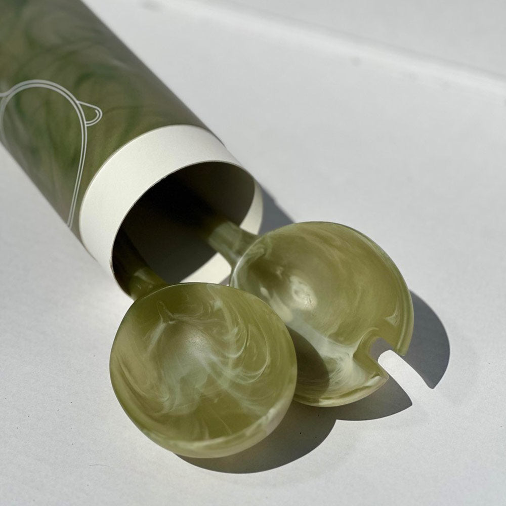 Salad Servers in Green