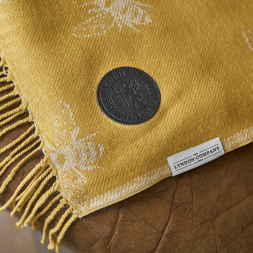 Bee acrylic throw